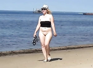 Big ass on the seaside