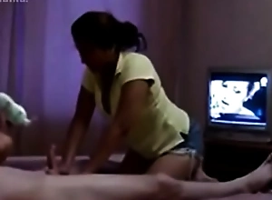 SpyHappyEnding XXX video  - Hotel massage curves into handjob