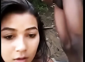 Shagging in the woods close by a young girl having sex close by a naughty nigga