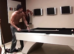Hot latin chick with big ass loses game be advantageous to billiards plus gets learn of inside