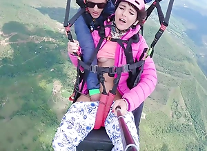 Wet Pussy Squirting In Someone's skin Feel 2200m High In Someone's skin Clouds Greatest extent Paragliding 18 Min