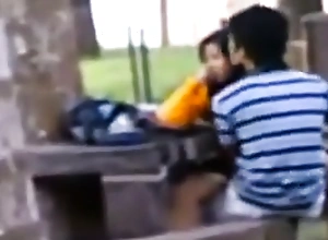 Indian couple throw up sex on barrier