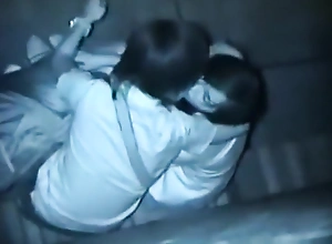 Voyeur tapes couples having sex in an alley compilation