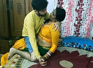 Indian teen boy has hot sex just about friend's dispirited mother! Hot webseries sex