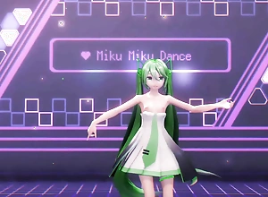 MMD Hatsune Miku Disabused Night Plan - akai707 - Green Hair Color Edit Smixix