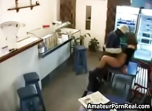 Real sex video cafe spycam black employee fucks blonde