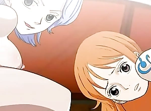 Nami and Nojiko realize fuck atop the sunny one piece