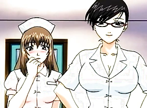 Cute hentai nurse fucked on the surprise