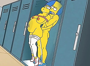 Anal Housewife Marge Moans With Pleasure Painless Hot Cum Fills Her Ass Together with Squirts Here All Directions / Hentai / Uncensored / Toons / Anime