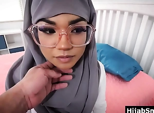 Cute muslim legal age teenager fucked by their way classmate
