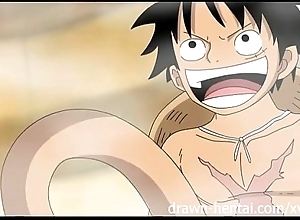 Four equity anime - luffy heats up nami
