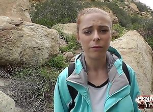 Amazing hiking pov troika with penny pax increased by sarah shevon