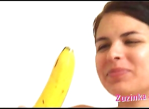 How-to: juvenile cloudy dame teaches fantasies a banana